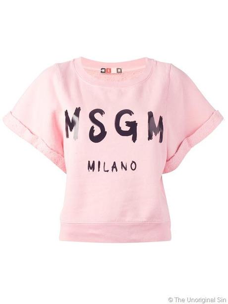 must have 13/14, felpa crop top, felpa msgm, felpa msgm logo