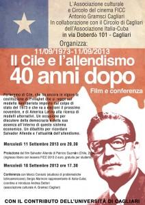 l Cile e l'allendismo 40 anni dopo  Mercoledì 18 settembre alle ore 17.30  a Cagliari 