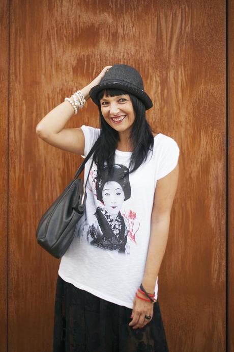 smilingischic, fashion blog, t-shirts, made in italy, Automastyle, t-shirt con geisha 