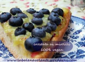 crostata di mirtilli vegan