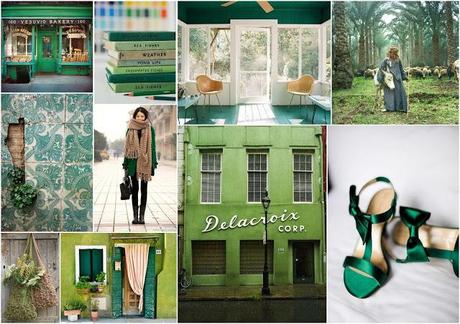 Colors Inspiration: green and beige