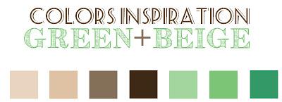 Colors Inspiration: green and beige