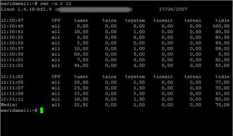 sar - collect, report, or save system activity infomation