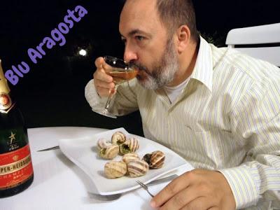 Lumache alla bourguignonne in crosta di pistacchi, escargot à la bourguignonne en croûte de pistaches