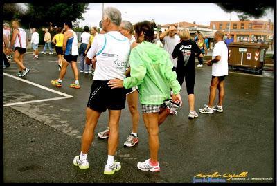 facce da maratona, in partenza