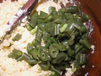 Torta con cous cous e verdure