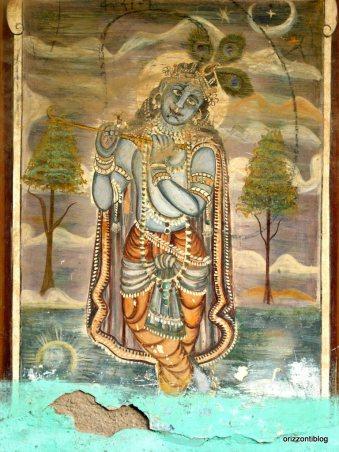 Affresco di Krishna