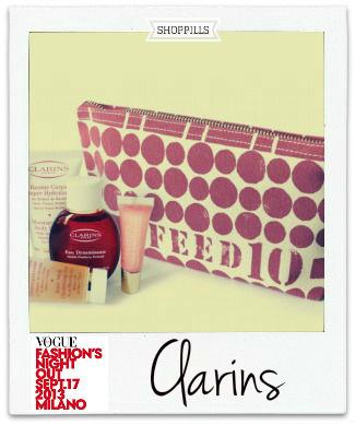 trousse clarins vfno milano shopppills