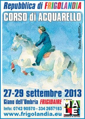 Corso di acquerello a Frigolandia, da venerdì 27 a domenica 29 settembre 2013 Vincenzo Sparagna Frigidaire 