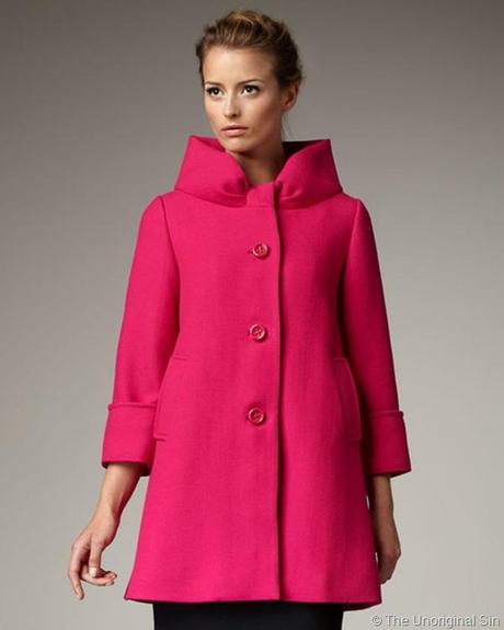 kate spade coat, cappotto kate spade, kate spade fuxia coat, fashion coat, new season coat