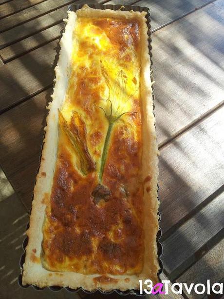 QUICHE DI FIORI DI ZUCCHINE