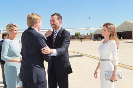 La prima volta di Willem Alexander e Máxima a Madrid, accolti da Felipe e Letizia