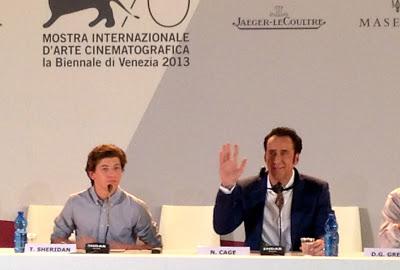 Venezia 2013, Nicolas Cage presenta Joe: «Recitare fa parte di me, non mi ci vedo in pensione mentre bevo mai tai a bordo piscina»