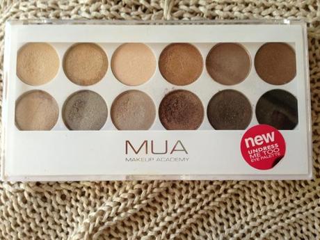 Review MUA Undress me too palette (dupe Naked 2)
