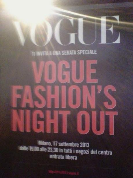 Vogue fashion's night out Milano