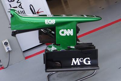 GP. Singapore: modificati gli endplate dell'ala anteriore della Caterham