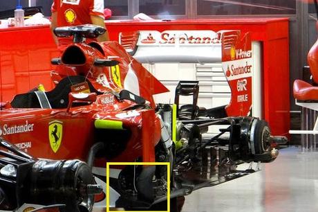 GP.Singapore: nuovi vortex generator sulla Ferrari f138