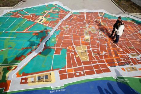 A Barcellona una mappa interattiva di 200 mq celebra il Tricentenario del 1714