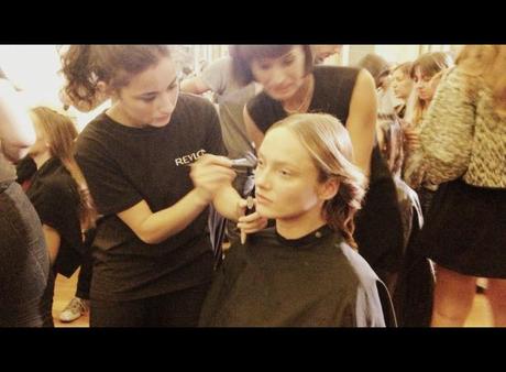 backstage revlon fashion week milano sfilata scognamiglio pe2014