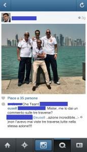 Michelangelo Rampulla risponde al nostro direttore tramite il suo profilo Instagram (nickname oscurato)