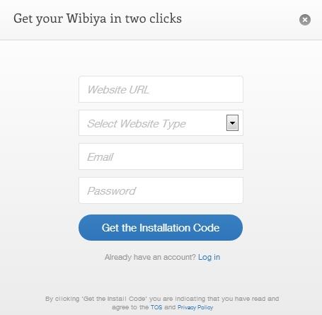 Ottieni il codice di installazione per la barra dei Social Buttons Wibiya