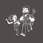 tlou-cartoon-ellie-and-joel