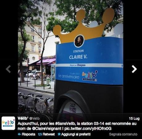 Brillante uso di Foursquare. Vélib, Parigi, premia i suoi sindaci.