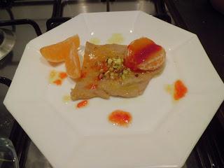 Scaloppine al Mandarino con Marmellata di Peperoncino