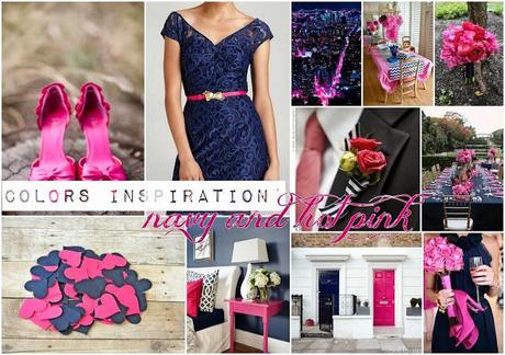 Colors inspiration: navy and hot pink