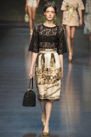 MFW 2013. Dolce & Gabbana: Fashion, Magna Grecia
