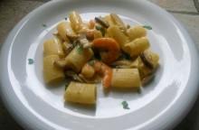 Pasta ai gamberi e porcini