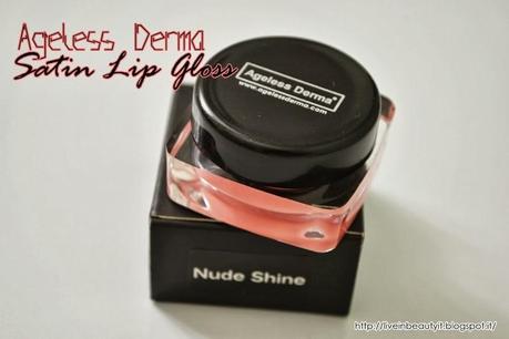 Ageless Derma, Satin Lip Gloss Nude Shine - Review and swatches