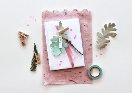 Decorate with paper leaves