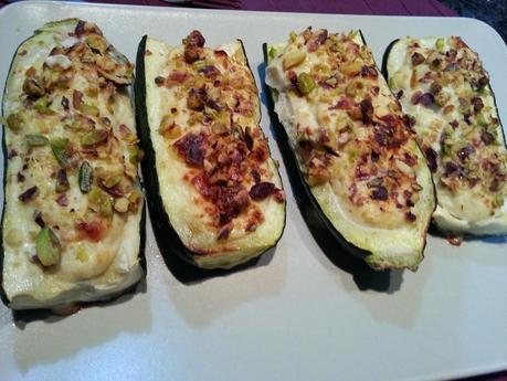 Zucchine fantasiose con granella di pistacchi