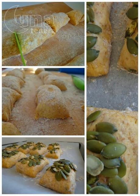 Antipasto freddo con panini alla zucca