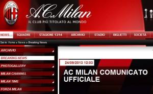 Milan: c'è il ricorso per la Curva Sud, non per Mario Balotelli