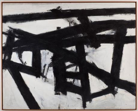 Franz Kline, Mahoning, 1956 Olio e collage di carta su tela, 204,2x255,3 cm © Franz Kline by SIAE 2013 © Photography by Sheldan C. Collins