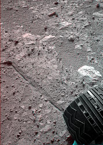 Curiosity sol 390 NavCam anaglyph