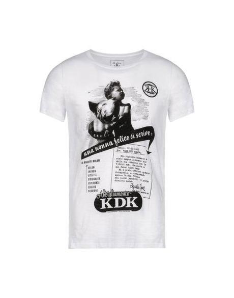 la kasa dei kolori, kdk, yoox, t-shirt bianca stampe, t-shirt bianca uomo