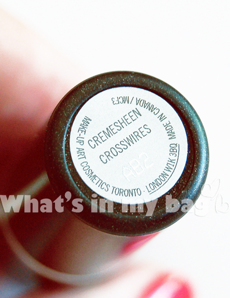 A close up on make up n°186: Mac, Cremesheen lipstick in Crosswires