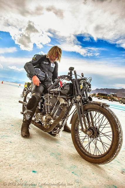 Phil Awkins At Bonneville Salt Flats