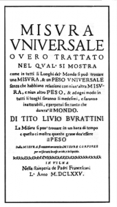 Il testo di Tito Livio Burattini