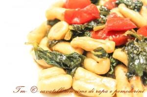 CAVATELLI CON CIME DI RAPA E POMODORINI 2