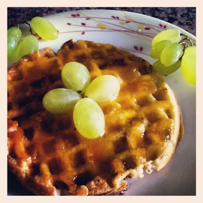 Waffel con l'uva