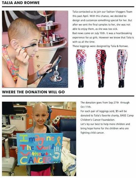 I leggins di Talia per sconfiggere il cancro