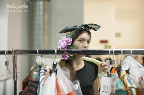 smilingischic, fashion blog, backstage Stella Jean, MFW , models,  fashion show, sfilata, settimana della moda milanese, stilista Sella Jean , 