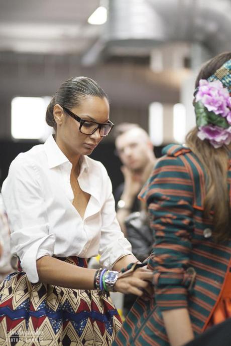 smilingischic, fashion blog, backstage Stella Jean, MFW , models,  fashion show, sfilata, settimana della moda milanese, stilista Sella Jean , 