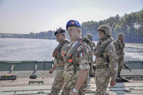 Piacenza/ Il Comandante delle Forze Operative Terrestri all’Esercitazione del 2° Reggimento Genio Pontieri
