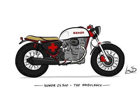 Motorcycle Art - Doodwheels