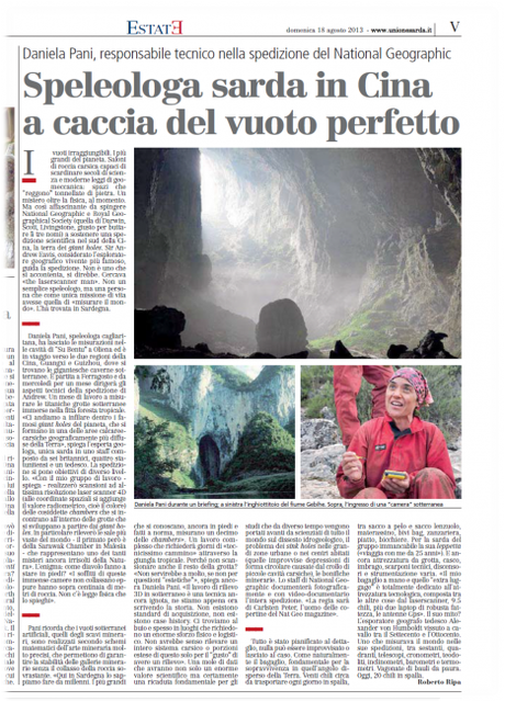 La Speleologia può ancora crescere, grazie alla tecnologia, ce lo spiega Daniela Pani